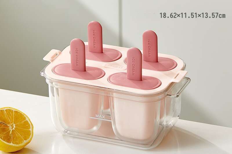 Sweet Qin Homemade Mold Double-layer Sandwich Silicone Easy Demolding DIY Ice Cream Popsicle Grinding Tool_voghion.com
