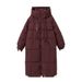 Long Down Women's Outerwear 2024 New Fashion High-end Coat Loose Thickened Warm Cotton Padded Jacket_voghion.com
