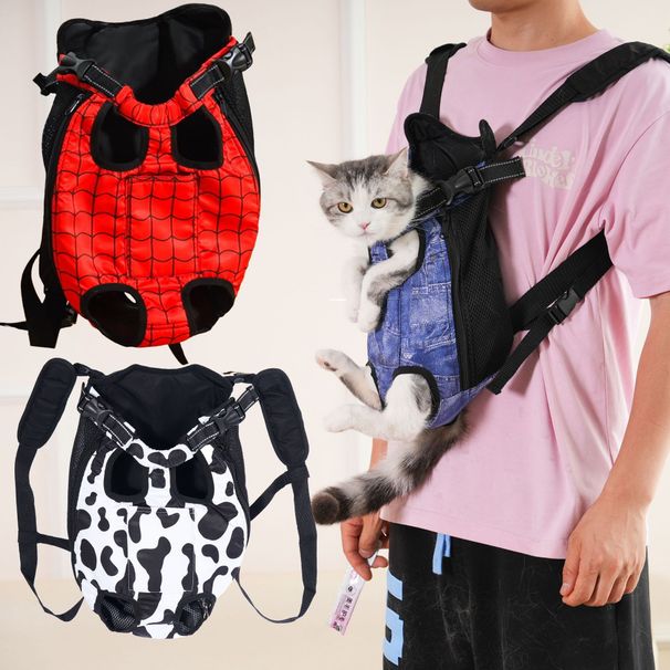 Dog Backpack Cat Chest Bag Front And Back Can Be Carried Breathable Design Pet Travel_voghion.com