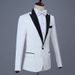 Men's Stage Performance Suit – Slim Fit Polyester Blazer Set, Singer/Host Formal Wear (Black/Navy, Sizes S-XXXXL)_voghion.com