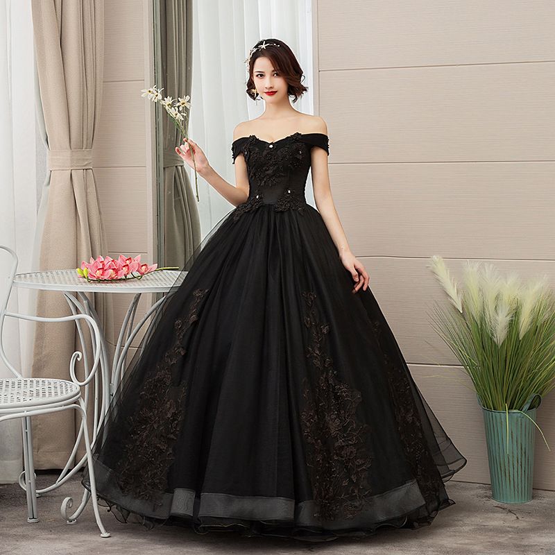 Abito da sera per donna, abito monospalla per riunioni annuali, abito lungo, abbigliamento da prestazione per il commercio estero per donna_voghion.com