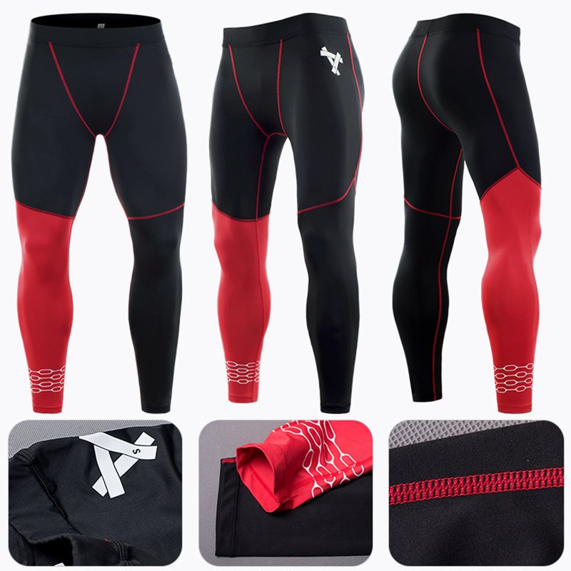 Men's High-Elasticity Quick-Dry Compression Pants For Running, Basketball & Training – All-Season Slim-Fit Sportswear​_voghion.com