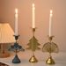 Handcrafted Iron Candle Holders, European-Style Vintage Table Decor With Rustic Charm, Decorative Candle Stand For Romantic Dinners, 3-Piece Set_voghion.com