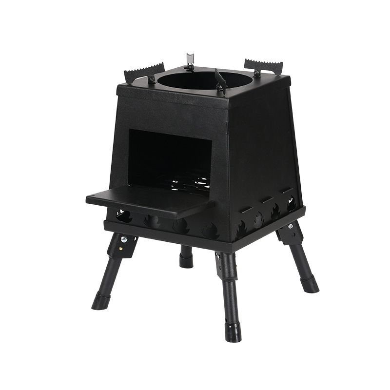 Foldable Portable Smokeless Firewood Stainless Steel Self-Driving Barbecue Camping Cassette Outdoor Stove_voghion.com
