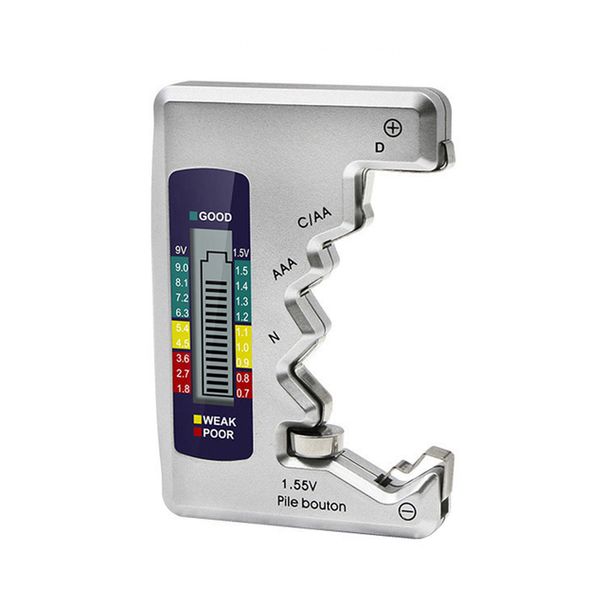 Tester de baterii cu afișaj LCD AA/AAA/C/D/9V/1.5V buton baterie 18650 capacitate tensiune verificare instrumente electrice_voghion.com
