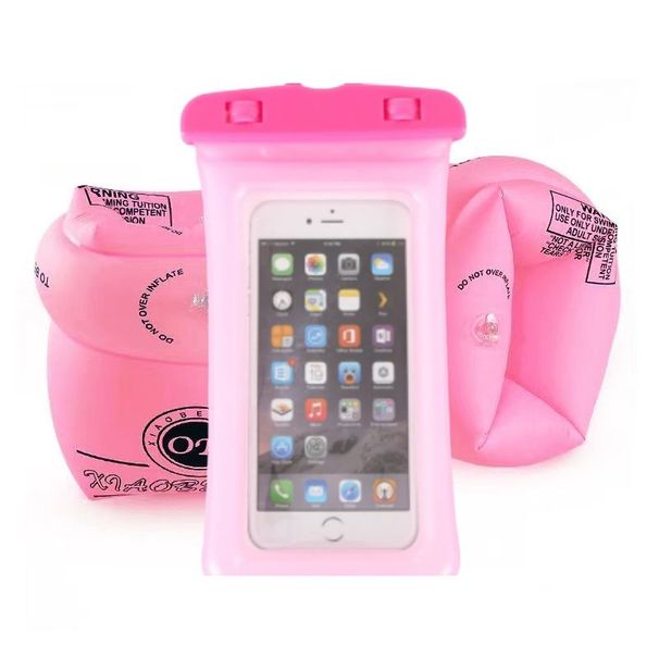 Νερό μανίκια, πλωτήρας βραχίονα, Πυκνωμένοι διπλοί αερόσακοι, φουσκωτοί κρίκοι κολύμβησης για ενήλικες, παιδιά, ενήλικες_voghion.com