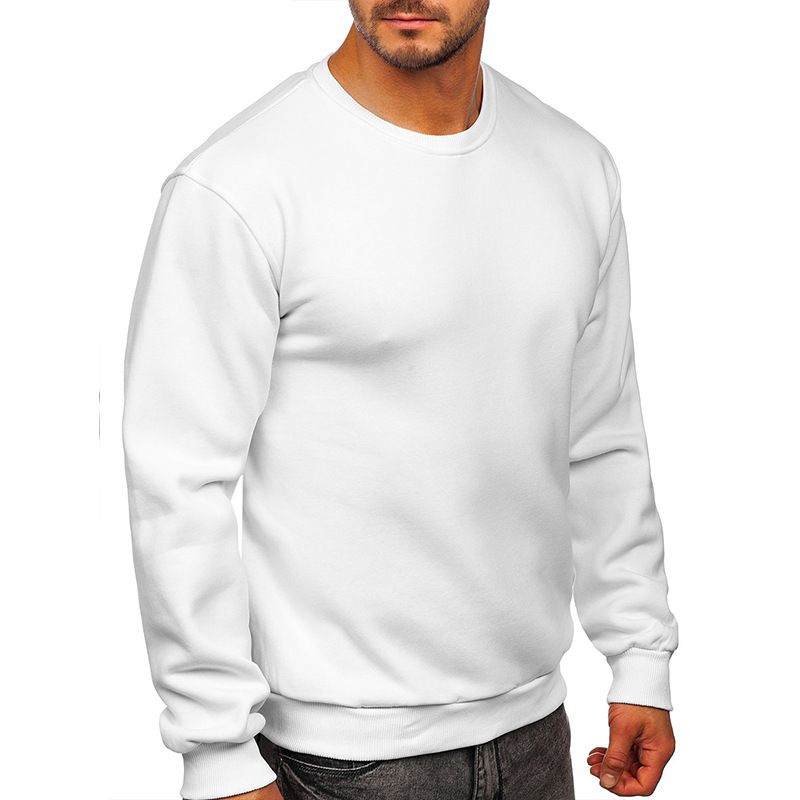 Herrenbekleidung Neuer Fleece-Herren-Hoodie für Herren, einfarbig, Rundhalsausschnitt, Herrenbekleidung_voghion.com