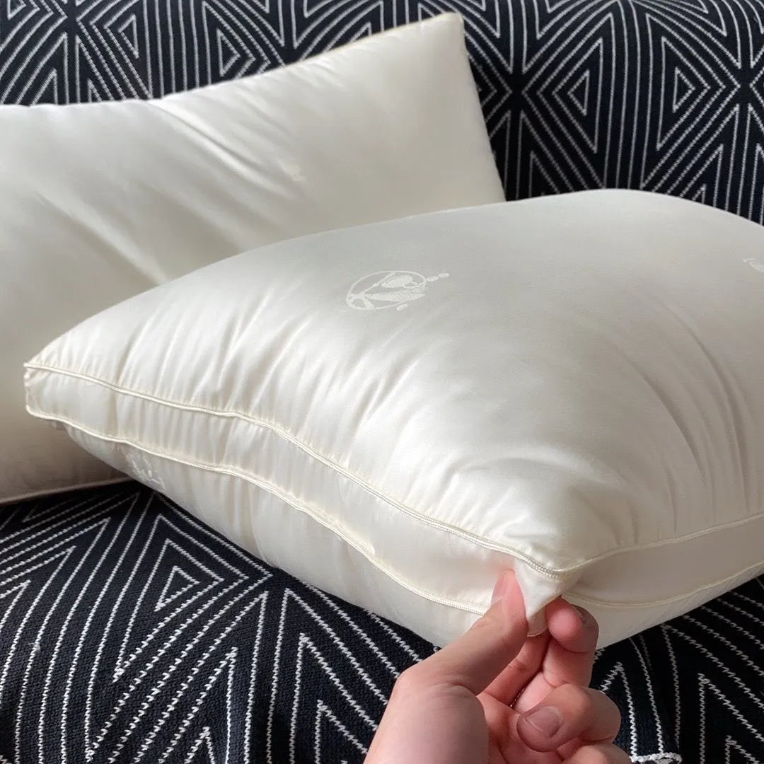 Soft Pillow Household Feather Velvet Soybean Fiber Deep Sleeping Pillow_voghion.com