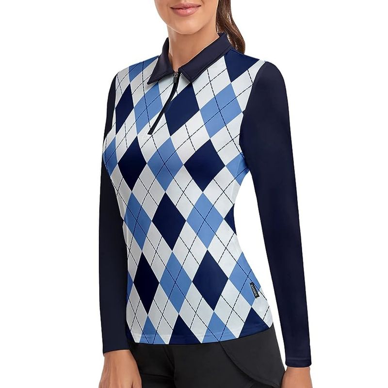 Women clothing GOLF Shirt Women's Niche Design Retro Bottoming Shirt Slimming Clothes_voghion.com