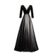 Black Banquet Evening Gown Long Ball Gown_voghion.com