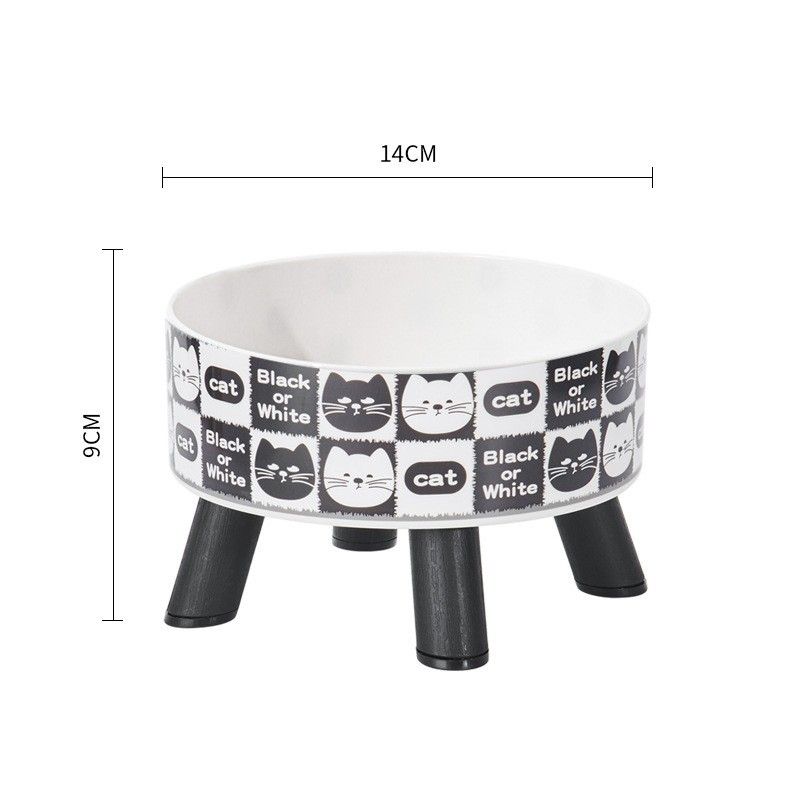 Gamelle pour animaux de compagnie, gamelle simple, très grande capacité, anti-colonne cervicale, pour chien et chat, à quatre coins, qui se renverse et glisse_voghion.com