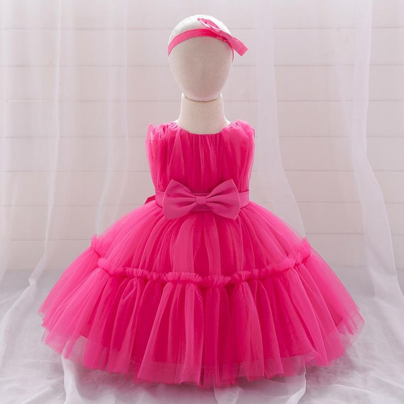 Kinderkleidung Kinderkleid Mädchen Mesh Prinzessin Kleid Blumenmädchen Puffy Kleid Geburtstagsparty Kleid_voghion.com