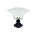 Set Of Two Black Crystal Glass Large Dried Fruit Plates Dessert Home Living Room Cups Carved European Style_voghion.com