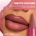 Pudaier Matte Fog Lipstick Lip Line 2 σε 1, 6 Χρώματα με Μυτερό Στυλό, Κραγιόν Ομορφιάς_voghion.com