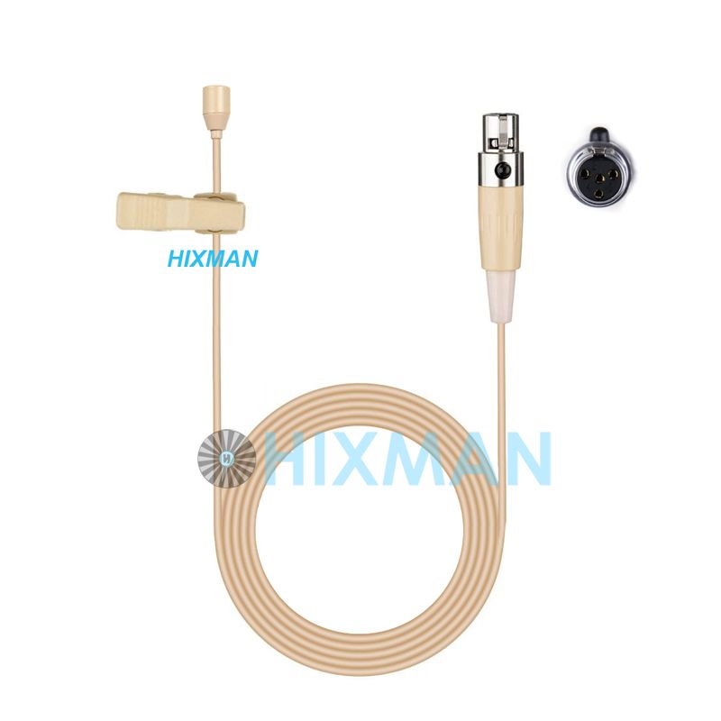 Microfono Lavalier OmniDirectiona Beige LM2-SL HIXMAN o sistema wireless Shure E6 JTS Carvin Trantec TOA_voghion.com
