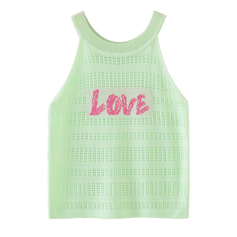 Atmungsaktives Mesh-Weste für Mädchen von Mutter und Kind, weiches Strick-Oberteil für Kleinkinder und Kinder (90–140 cm) – Sommer-Babykleidung in Weiß, Rosa, Gelb, Grün_voghion.com