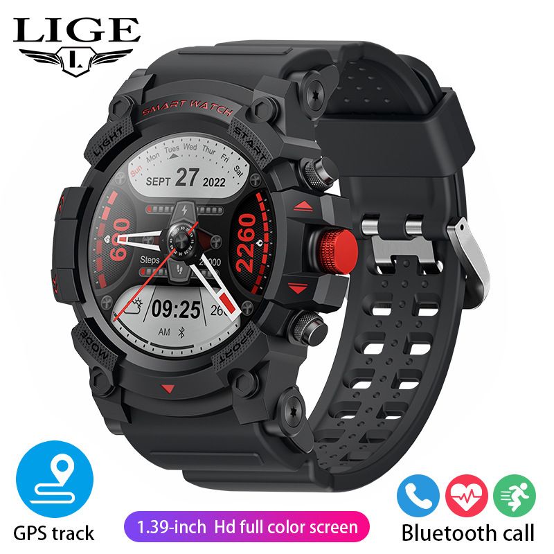 Smart Bluetooth Call Watch Blood Oxygen Heart Rate Sleep Monitoring Health Men's Music Watch_voghion.com
