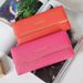 Women's Wallet Card Cases Multi Card Slot Letter Buckle Clutch Bag Simple Simple Daily Life Three Fold Wallet_voghion.com