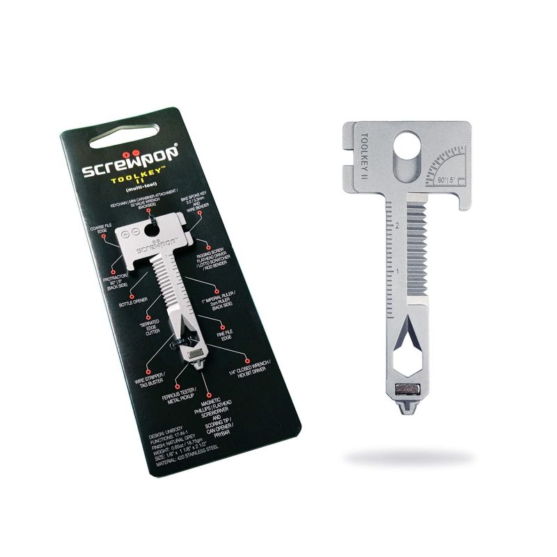17-in-1 Keychain Multi-Tool - Compact Survival Tool With Screwdrivers, Bottle Opener & Wire Cutter_voghion.com