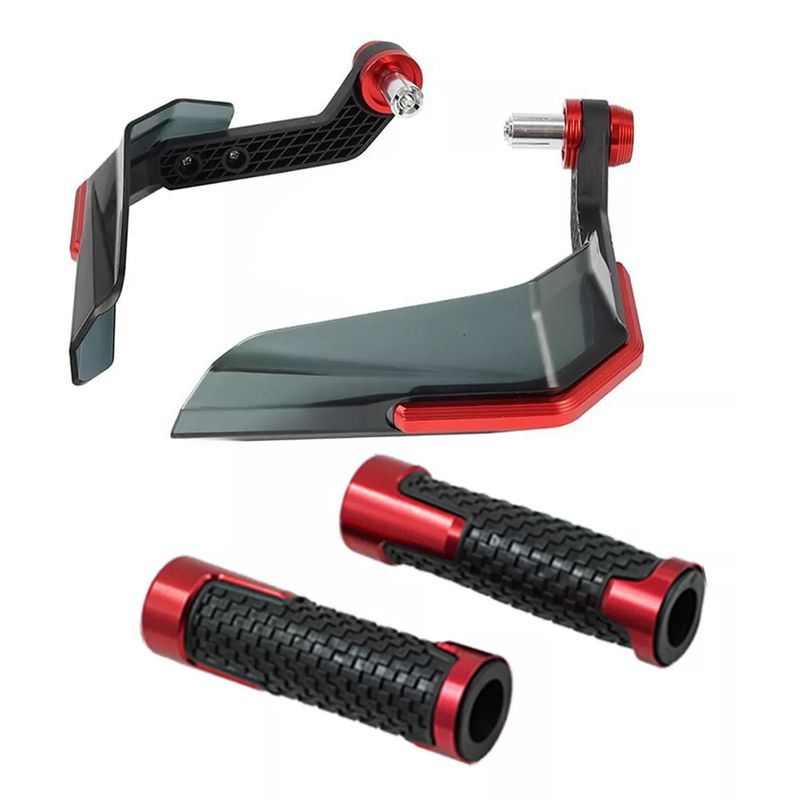 Motosiklet CNC modifikasyonu, boynuz el koruması rüzgar geçirmez koruyucu kılıf + gidon kauçuk kılıfı gaz kolu_voghion.com