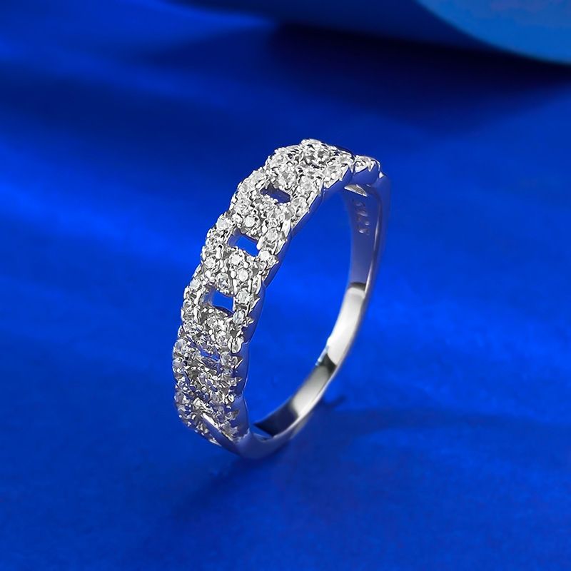 Bague en argent style cubain Mujing Jewelry 2022_voghion.com