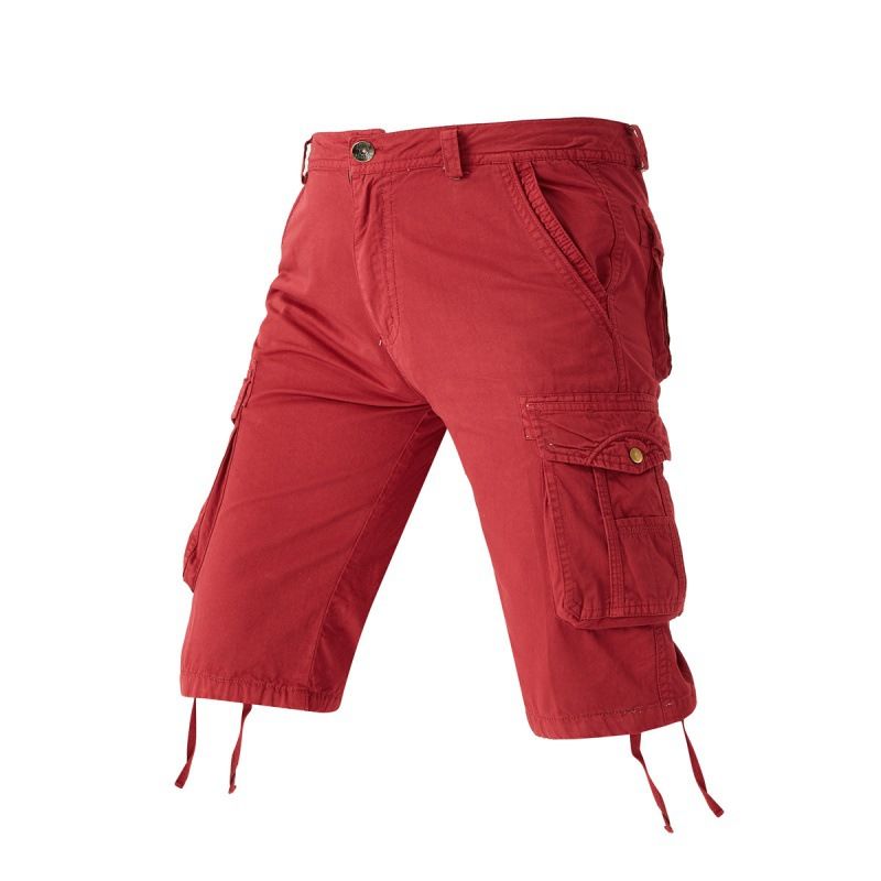 nya arbetsklädesshorts för män, Perenn tillgänglighet , koreansk version lösa 7-punkts mittenbyxor, flera fickor, fritidsshorts_voghion.com