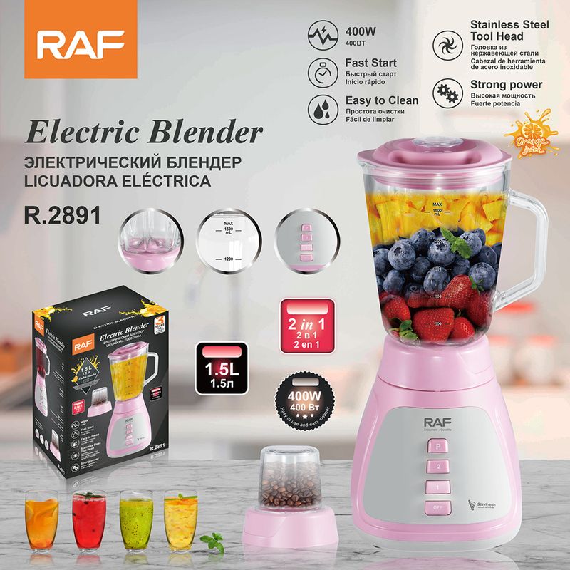 RAF Grinding Smoothie 1.5L Electric Meat Grinder Soy Milk Maker Blender Household Juice Processor_voghion.com