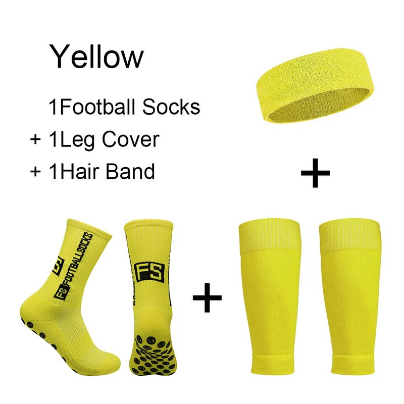 Sport & Outdoor Dreiteiliges Set Sportsocken Fußballsocken Mid Tube Glue Dot Anti Rutsch Socken Laufsocken Mit Stirnband Socken Und Leggings_voghion.com