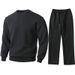 Jacquard Knit Sweatshirt & Jogger Set – Winter-Ready Casual Outfit With Breathable Comfort (Matching Loungewear For Men)_voghion.com