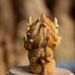 Cliff Cypress Wood Carving Handle, Qilin Auspicious Beast Town House Crafts, Play Objects, Car Ornaments, Home_voghion.com