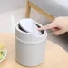 Mini Desktop Bin Small Trash Can Tube With Cover Bedroom Trash Can Garbage Can Clean Workspace Storage Box Home Desk_voghion.com