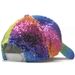 Neue Regenbogen Pailletten Baseball Kappe Für Frauen Sommer Baumwolle Hut Mädchen Snapback Hip hop Gorras Bones Mädchen Party hut_voghion.com