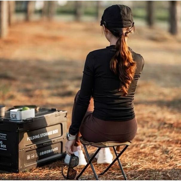 Chaise pliante d'extérieur pour pique-nique, camping, pêche, tabouret portable pour adulte, banc d'artefact pour faire la queue_voghion.com