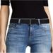 Women's Invisible Mesh Belt Flat Buckle Jeans Pants Dress Elastic Waistband_voghion.com