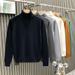 Men's High-Neck Sweaters For Fall/Winter Trendy Brand Oversized Warm Knitwear Thickened Base Layer Knitwear For Teens_voghion.com