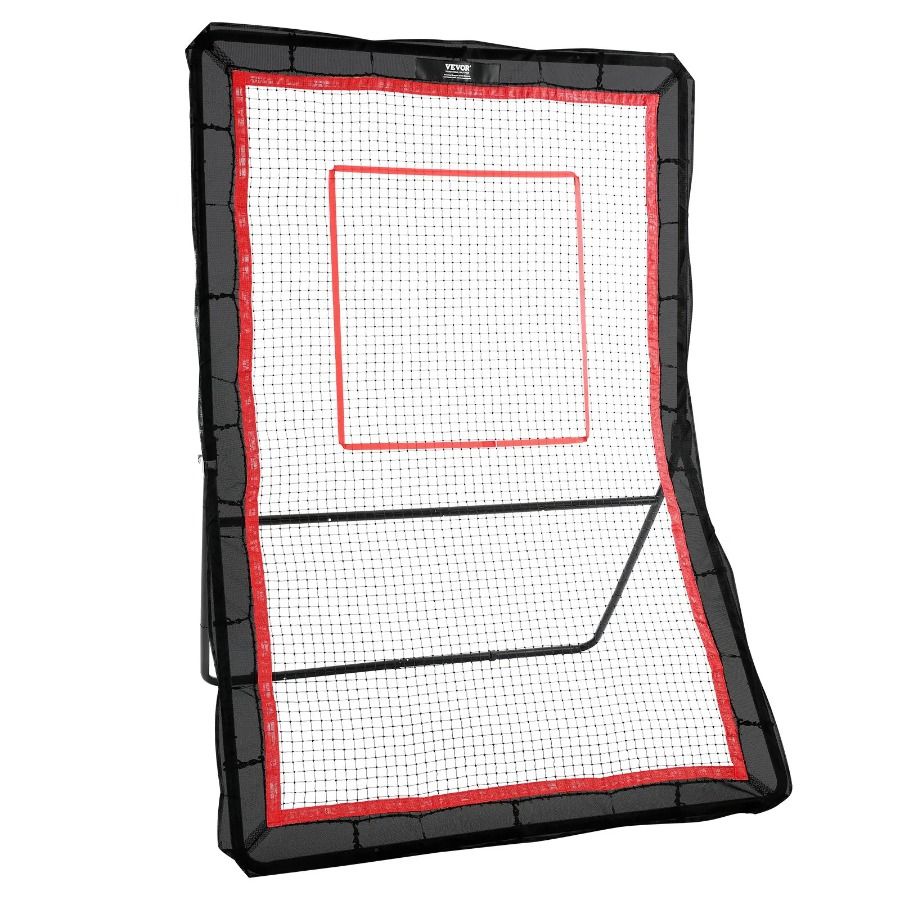 Softball Throwback Return Bounce Ft per 5x7 Lacrosse Training Rebounder Backyard Back Pitchback Net Baseball Volley Screen_voghion.com
