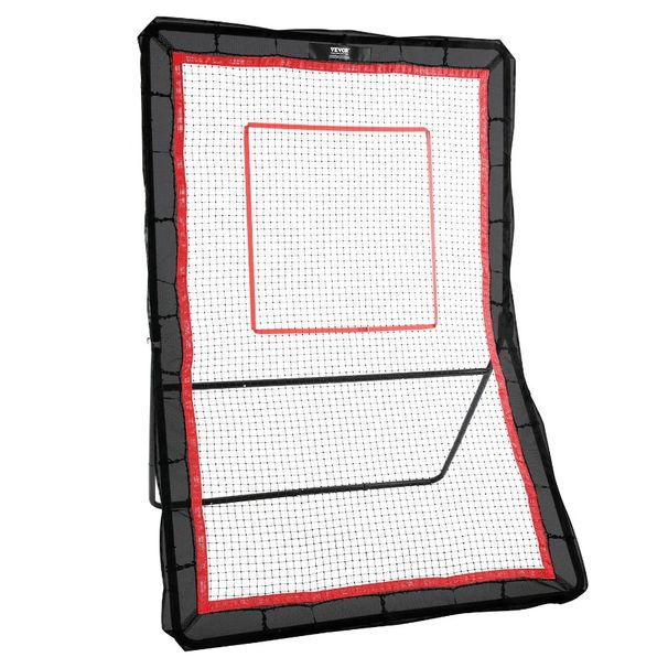 Softball Throwback Return Bounce Ft per 5x7 Lacrosse Training Rebounder Backyard Back Pitchback Net Baseball Volley Screen_voghion.com