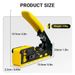 AMPCOM EZ-Type RJ45-Netzwerk-Crimper – Crimpen/Schneiden von LAN CAT8/7/6A/6/5E STP/UTP/mit Endclip und modularem RJ11/12-Kabel_voghion.com
