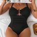 2025 New Bikini Strap Cover-Up Conservative One-Piece Swimsuit For Women High-End Hot Spring Swimwear_voghion.com