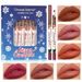 Christmas 12 color mixed lip liner set Nude non stick velvet matte lipstick makeup_voghion.com