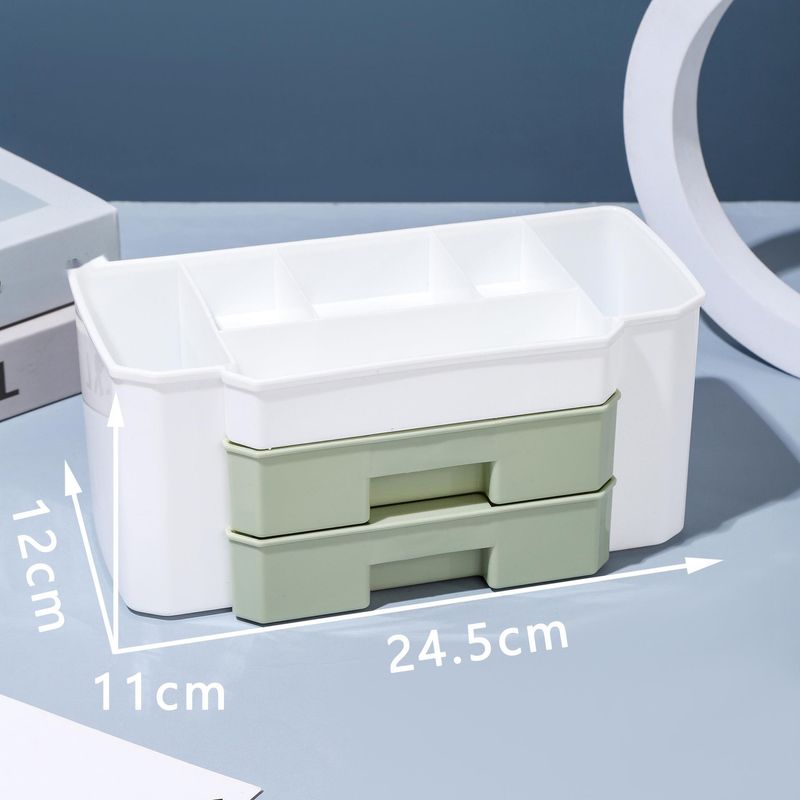 Beauty Storage Box - Jewelry & Cosmetic Organizer Acrylic Display Case With 3 Drawers Vanity Center_voghion.com