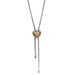Stainless Steel Spring Snap Heart Shaped Versatile Electroplating Women's Tassel Necklace_voghion.com