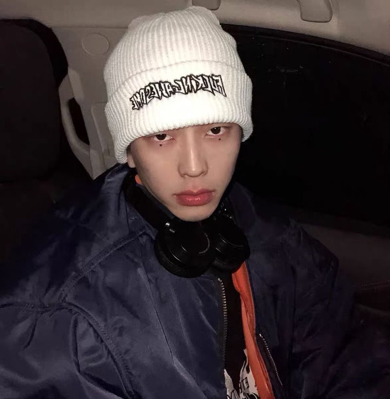 Hat ins style knitted hat men's autumn and winter retro embroidered cold hat spring and autumn hip-hop trendy brand woolen hat street_voghion.com