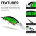 Long Casting Lure Hard Freshwater Bait Sinking Minnow 5.5g/7cm For Sunfish And Bass_voghion.com