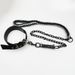 Pet Iron Leash Set Nylon Anti-Bite Collar Rope Dog Chain Explosion-Proof Anti-Tensile_voghion.com