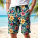 Men's Clothing New Beach Pants Men Quick Drying Loose Slightly Elastic Cartoon Large Size Surfing Pants Hawaiian Beach Swimming Trunks Shorts_voghion.com