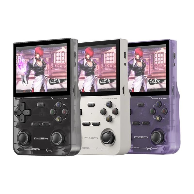 Video Game Consoles New K36 Handheld Game Console Linxu System 3.5 Inch IPS HD Screen Classic Portable Open Source Handheld_voghion.com