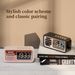 S22 Neue Kreative Retro Bluetooth Lautsprecher Wecker LED Farbe Digital Display Desktop Kleine Lautsprecher_voghion.com