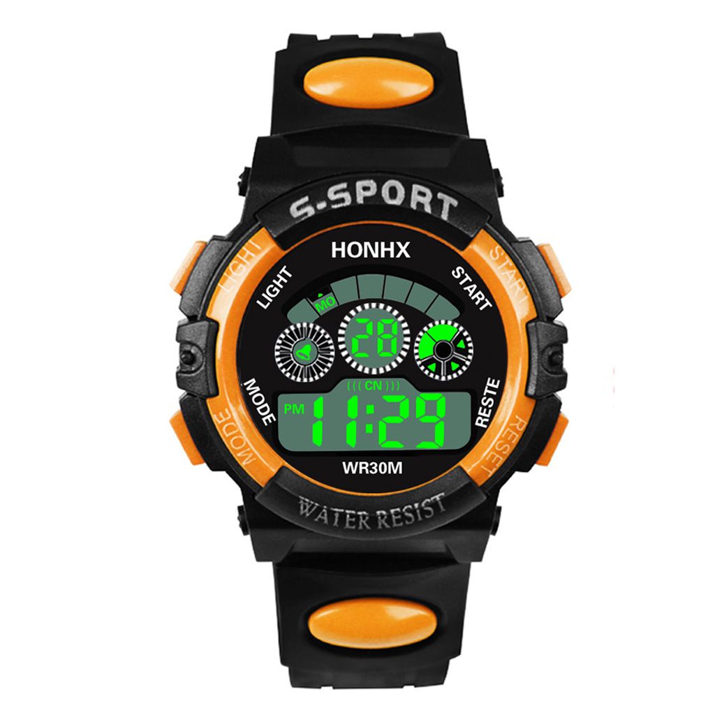 Børneur Mandlige og kvindelige studerende børns elektroniske ur LED lysende multifunktionelt ur ins Enhjørning elektronisk ur_voghion.com