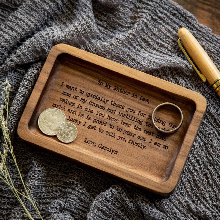 Espositore per orecchini e gioielli in legno di noce, porta braccialetti e collane, vassoio rettangolare in legno inciso per portachiavi_voghion.com